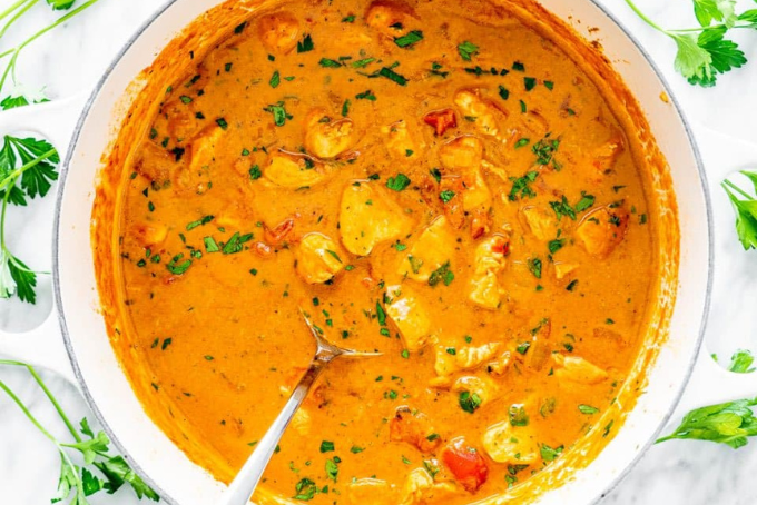 Cà ri gà kem dừa