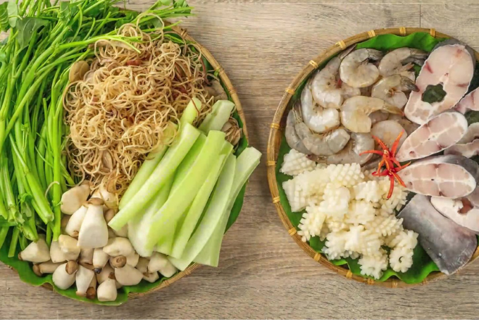 Đồ nhúng lẩu Thái hải sản