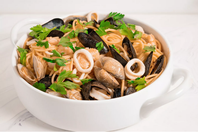 Mì ý hải sản sốt cà chua