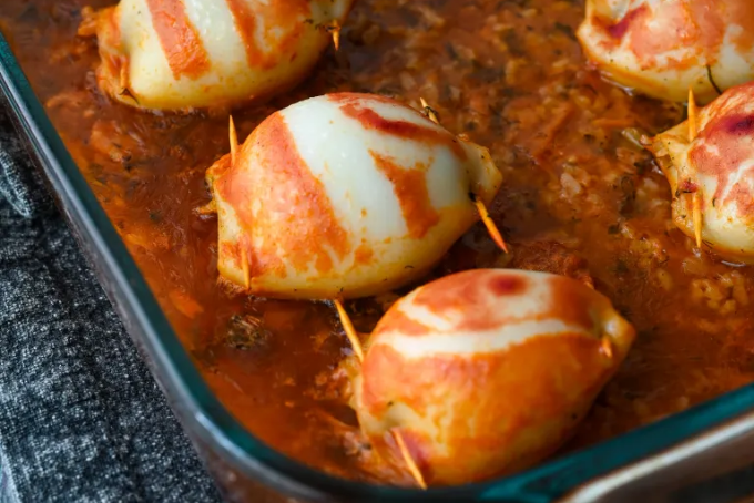 Mực nhồi Hy Lạp