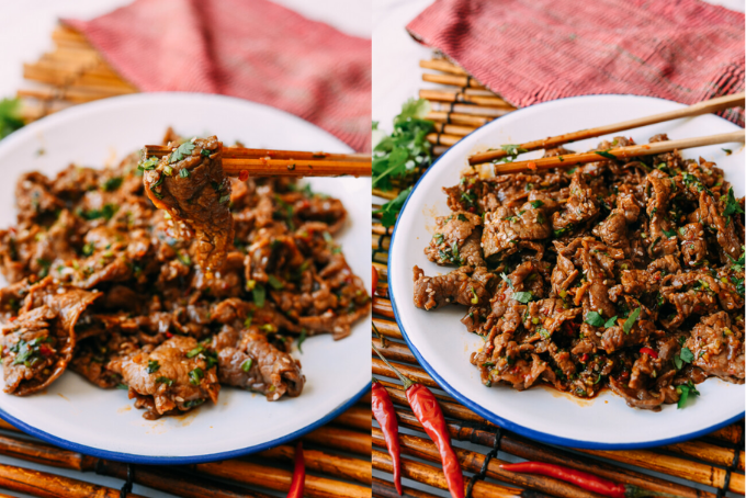 Salad bò cay kiểu Trung