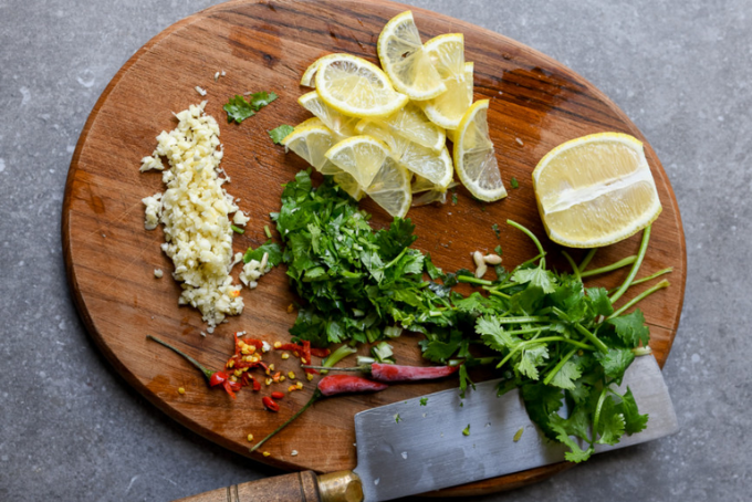 Salad gà với chanh