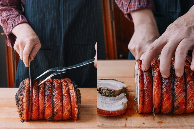 Thịt heo quay cuộn Porchetta
