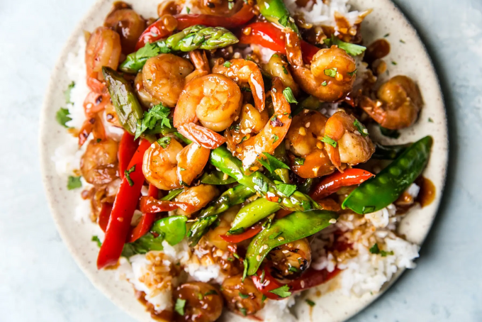 Tôm xào tỏi ớt