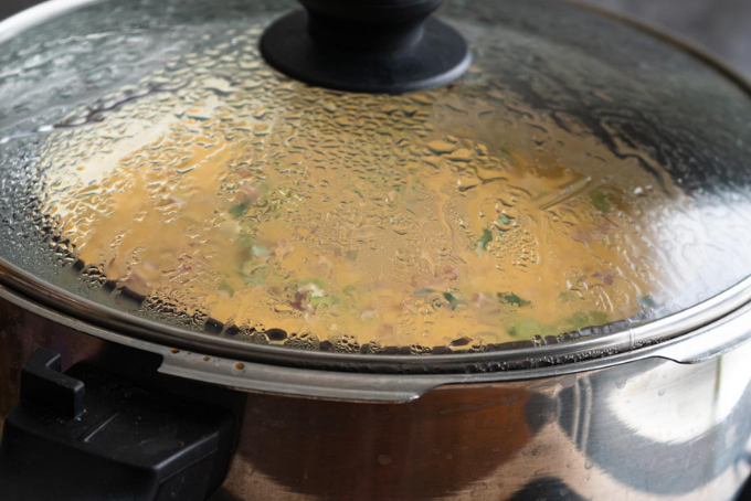 Trứng hấp thịt lợn băm