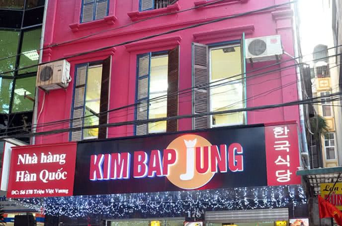 nhà hàng kimbap jung triệu việt vương 2