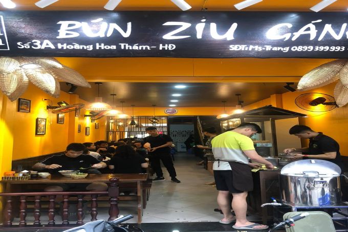 bún đậu mắm tôm Hà Đông Ziu Gánh