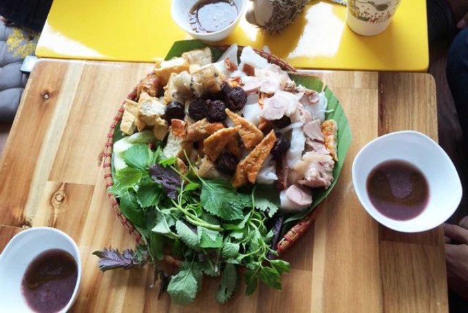 quán bún đậu mắm tôm Đống Đa bún mẹt Hoàng Cầu