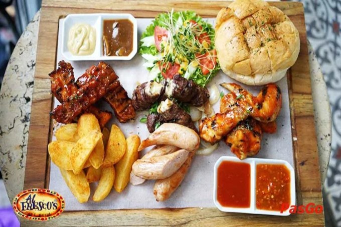 Nhà hàng Al Fresco's set ăn