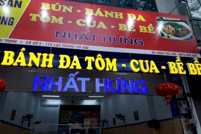 quán ăn Lạc Trung bánh đa cua Nhất Hưng