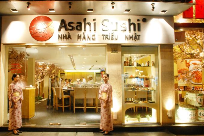 quán ăn Vincom Bà Triệu Asahi Sushi