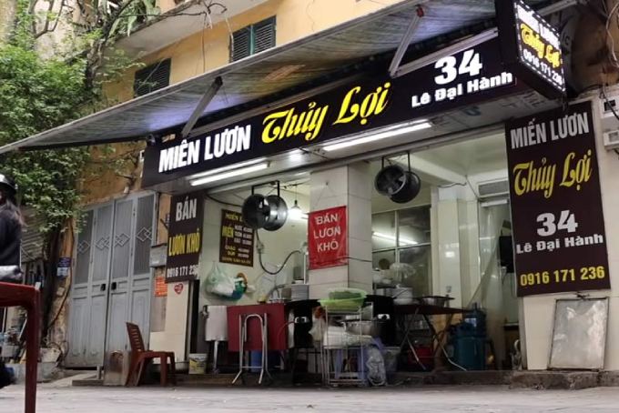 quán ăn Vincom Bà Triệu miến lươn Thủy Lợi