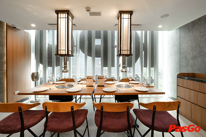 Hệ thống phòng riêng yên tĩnh, lịch sự tại quán buffet lẩu nướng Gogi House