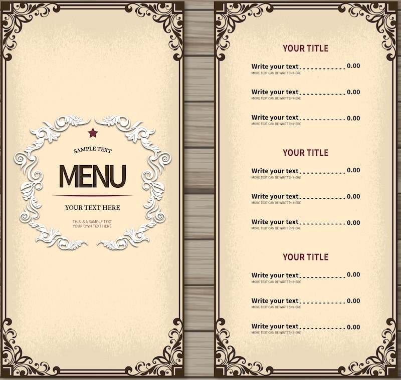 Hướng dẫn thiết kế Menu nhà hàng đẹp, miễn phí và dễ thực hiện
