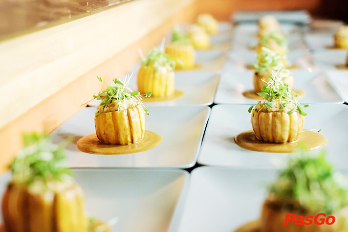 nhà hàng buffet chay sen capella garden hall 9