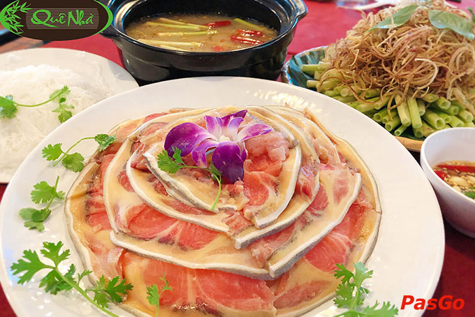 Nguyên liệu chế biến được nhà hàng chọn lựa kỹ lưỡng