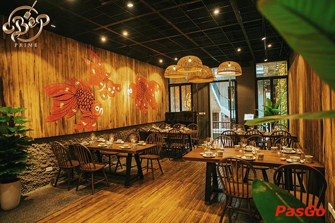 Không gian ẩm thực Bếp Prime tại ngôi nhà 80 năm tuổi – số 12 Hàng Điếu, quận Hoàn Kiếm
