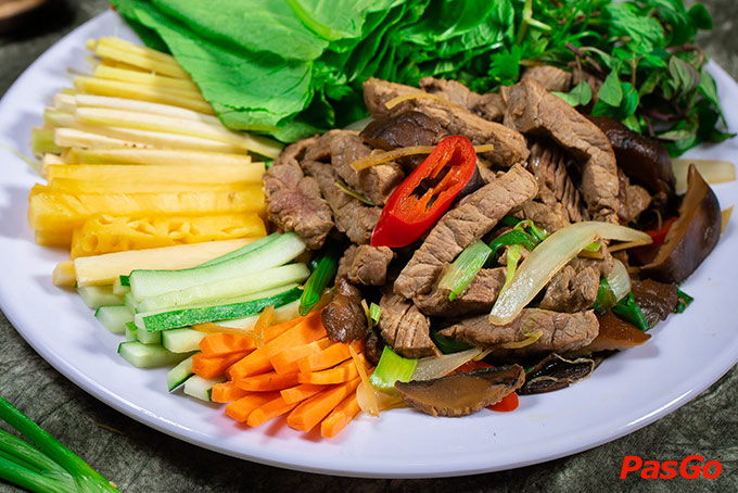 Cá lăng ngự viên – Bò nhúng dấm F5 Farm – Xuân La-13