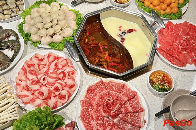 Có 6 vị nước lẩu cho bạn lựa chọn là: Malah Dao Hua, Lẩu Bắc Thảo Đài Loan, Lẩu Dao Hua, Lẩu Colagen Dao Hua, Lẩu Thái, Lẩu Nấm