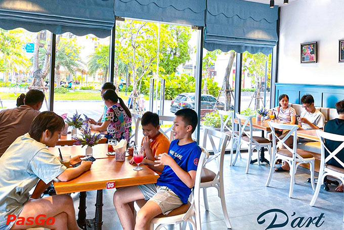 Không gian D’art Bistro sẽ đem lại cho bạn nhiều cảm xúc và cảm hứng nghệ thuật