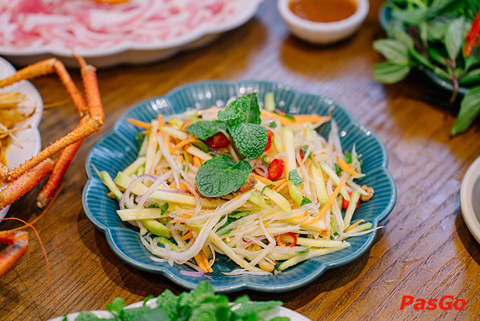 Món ăn được bày trí giản đơn nhưng tinh tế