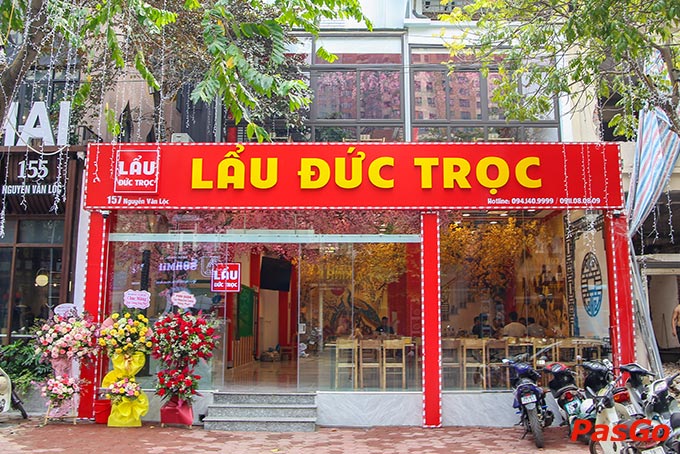 Nhà hàng Lẩu Đức Trọc tọa lạc tại số 157 đường Nguyễn Văn Lộc, P. Mộ Lao, Q.Hà Đông