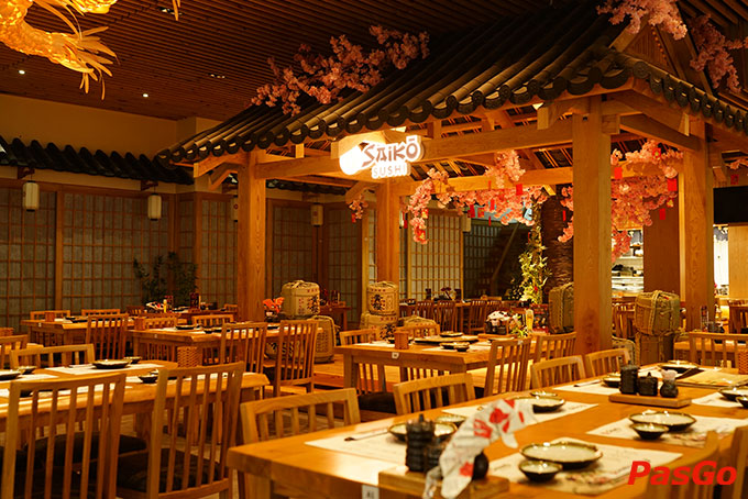 Toạ lạc tại vị trí đắc địa - Saiko Sushi Hai Bà Trưng chắc chắn là một địa điểm quá đỗi phù hợp cho những chuyến vivu của bạn cùng người thân, bạn bè, đối tác