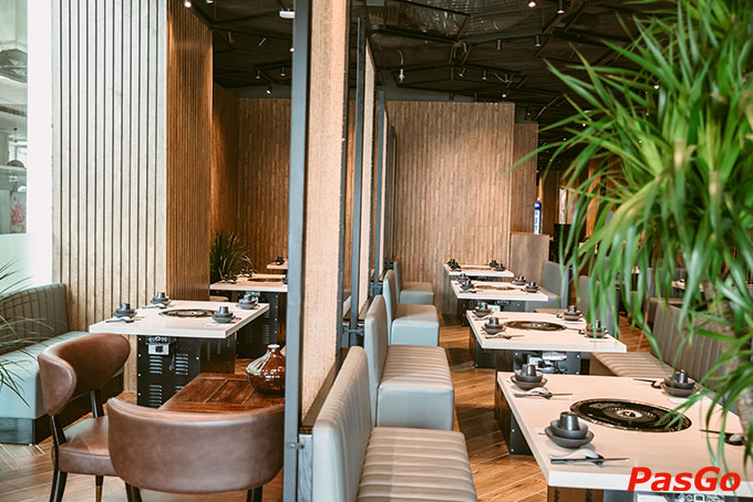 Cách sắp xếp không gian nội thất tại Saju đơn giản, hài hòa với phong cách Nhật truyền thống 