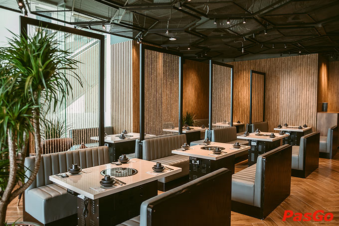 Cách sắp xếp không gian nội thất tại Saju đơn giản, hài hòa với phong cách Nhật truyền thống 