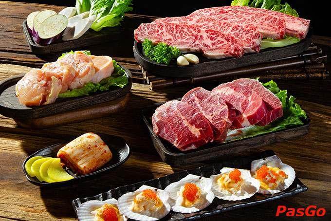 Menu Nướng vô cùng chất lượng không thua kém nhà hàng thịt nướng nào tại Hà Nội. 