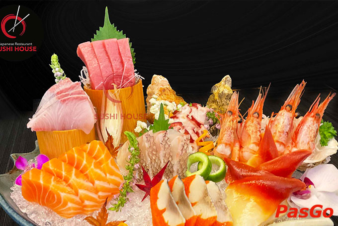 Tại Sushi House Vạn Phúc các món ăn Không chỉ ngon miệng, các món ăn ở đây còn được bài trí rất đẹp mắt