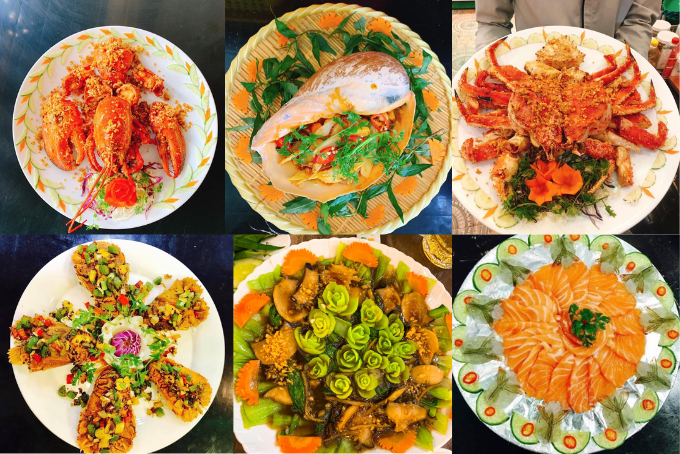 Hải sản tươi tại nhà hàng Hoa Vàng 