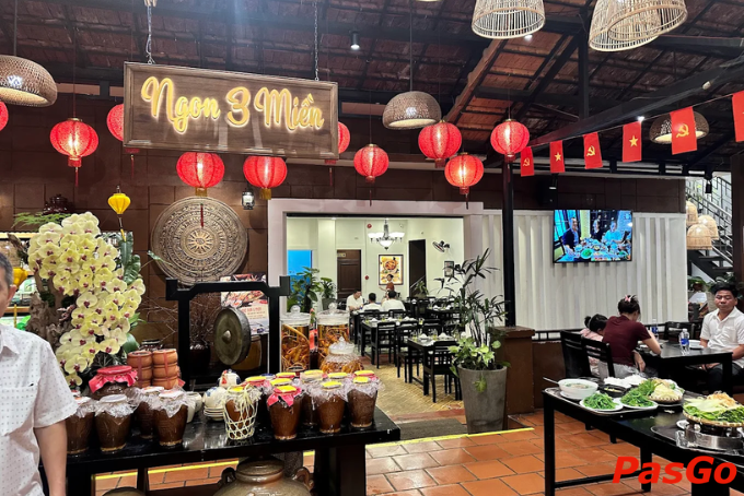 Không gian ấm cúng đậm chất truyền thống tại Ngon 3 Miền – nhà hàng ở Pleiku