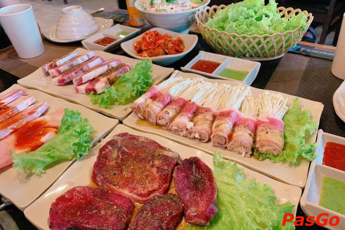 Set đồ nướng phong phú tại quán BBQ ở Quảng Trị