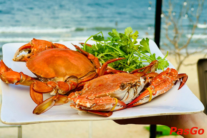 Món cua hấp tại Mê Kông Cửa Tùng – hải sản tươi sống đậm hương vị biển Quảng Trị