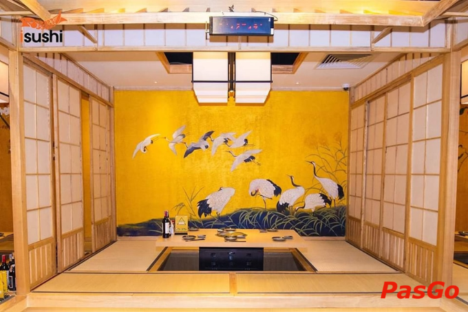 Kh&ocirc;ng gian phong c&aacute;ch Nhật Bản sang trọng tại Isushi 