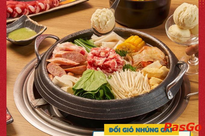 Bàn buffet lẩu – nướng đa dạng tại quán lẩu Nhật Bản - Yakimono