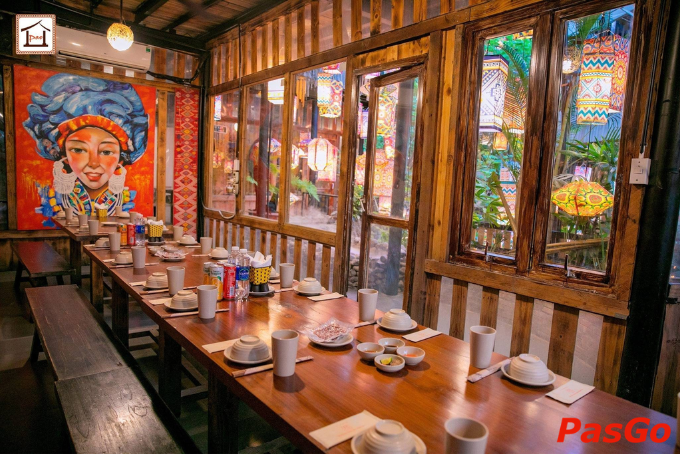 Không gian quán đậm chất vùng cao tại Pao Quán