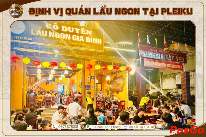 Không gian ấm cúng, thiết kế nhiều màu sắc tại Lẩu cô Duyên ở Pleiku