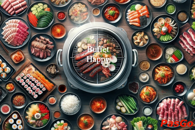 Buffet hấp dẫn tại nhà hàng Happy – quán lẩu Pleiku