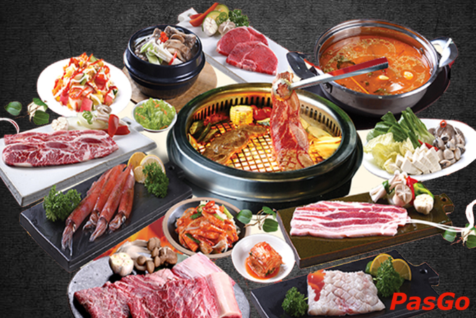 Thực đơn buffet lẩu nướng Đà Lạt với hơn 60 món hải sản, thịt nướng, rau tươi hấp dẫn