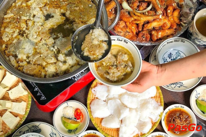 Lẩu cua đồng ngập tràn gạch cua tại quán nhậu Hoàng Mai - Khói Bếp 2