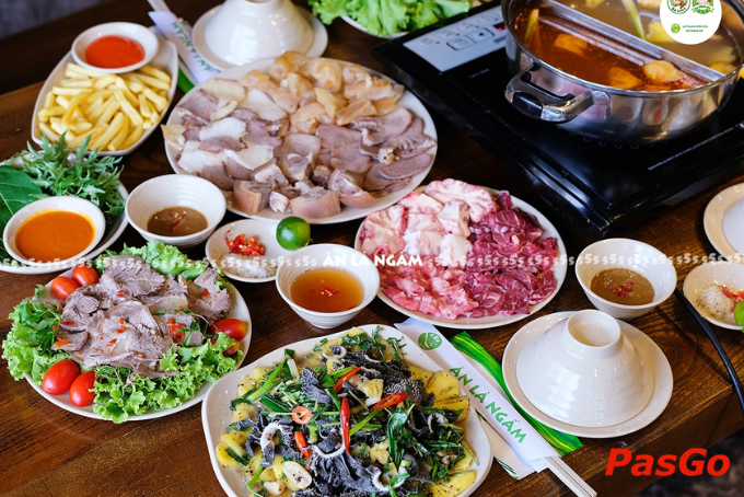 Set bò nhúng dấm tại quán nhậu ngon Hoàng Mai - Bò nhúng dấm 555