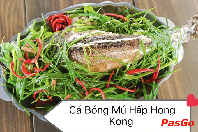 Cá bóng mú hấp kiểu Hongkong tại quán nhậu ngon ở Long Xuyên 
