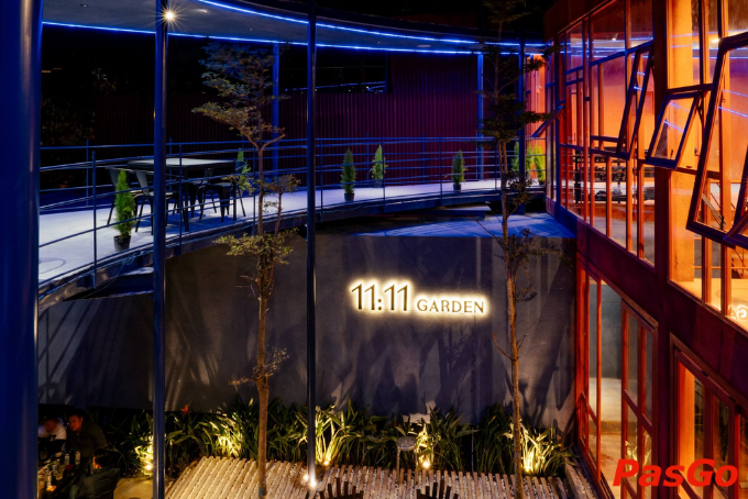 Không gian xanh hiện đại của 11:11 Garden – quán lẩu nướng chill Đà Lạt