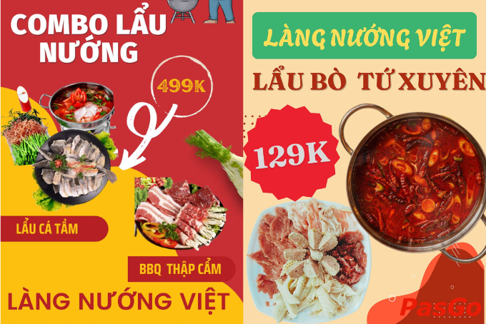 Menu đồ nướng đậm chất Việt tại Làng Nướng Việt