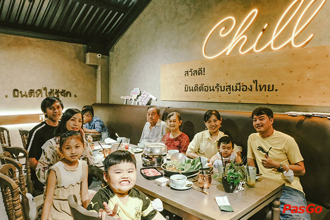 Không gian cực “chill” của nhà hàng quán lẫu gần đây Chill Thai