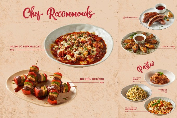 Sườn Mười menu món chính