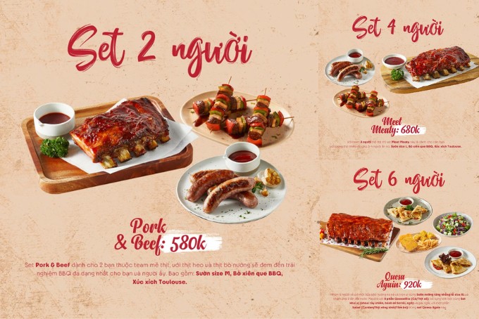 Sườn Mười menu set combo