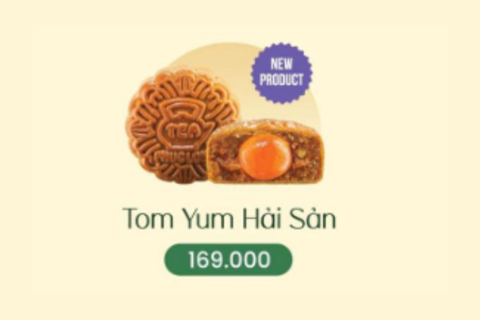 Bánh trung thu Phúc Long 2023 vị Tom Yum hải sản